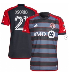 Men's Toronto FC Jonathan Osorio adidas Gray 2023 Club Kit Authentic Player Jersey