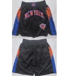 Men's New Yok Knicks Black 2026 Shorts (Run Small)
