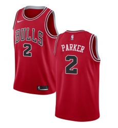 Women's Nike Chicago Bulls #2 Jabari Parker Swingman Red NBA Jersey - Icon Edition