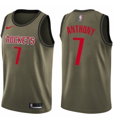 Men's Nike Houston Rockets #7 Carmelo Anthony Swingman Green Salute to Service NBA Jersey