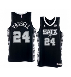 Men' San Antonio Spurs #24 Devin Vassell Black Stitched Nike Jersey