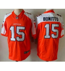 Men's Denver Broncos #15 Nik Bonitto Orange Thanksgiving FUSE Vapor Jersey