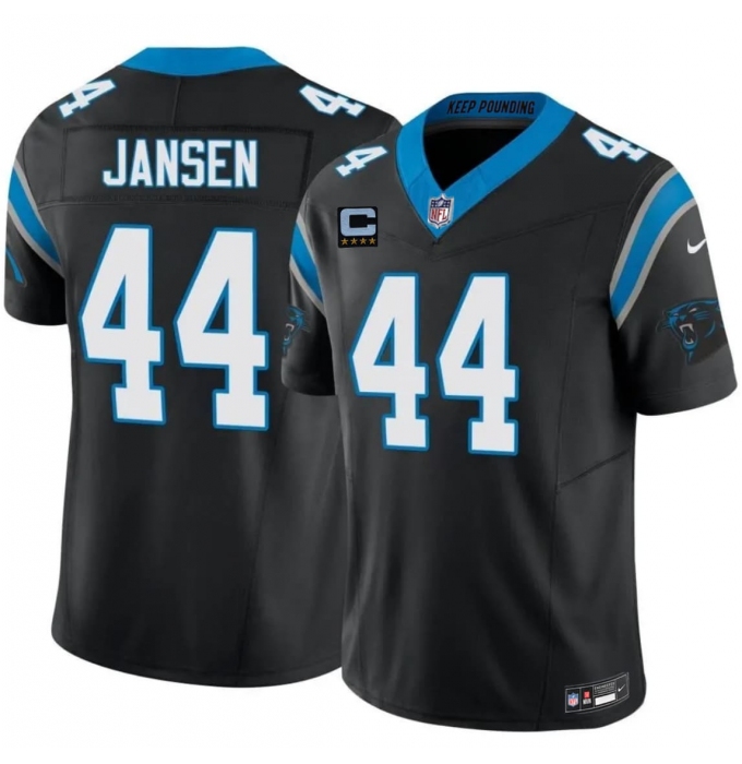 Men's Carolina Panthers #44 J. J. Jansen Black 2026 F.U.S.E. 4-Star C Vapor Limited Football Stitched Jersey