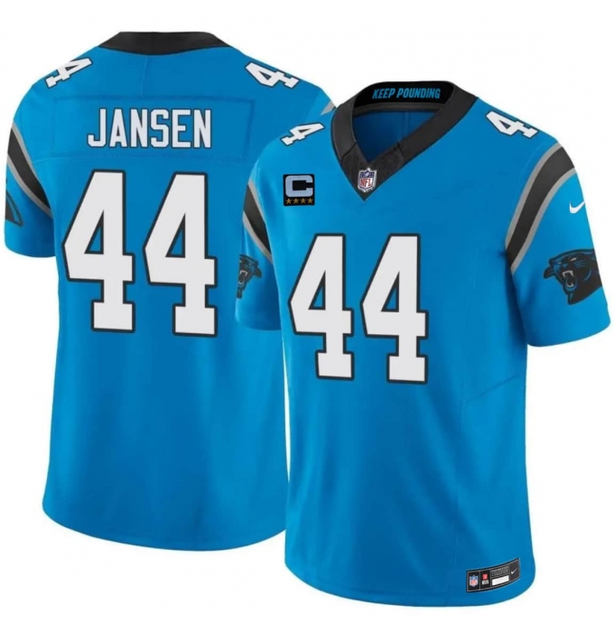 Men's Carolina Panthers #44 J. J. Jansen Blue 2026 F.U.S.E. 4-Star C Vapor Limited Football Stitched Jersey