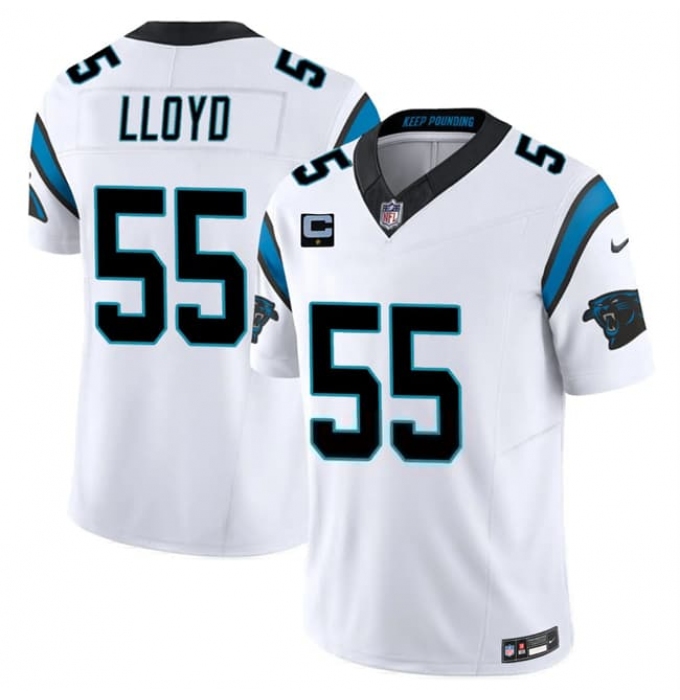 Men's Carolina Panthers #55 Devin Lloyd White 2026 F.U.S.E. 1-Star C Vapor Limited Football Stitched Jersey