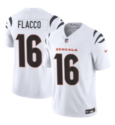 Men's Cincinnati Bengals #16 Joe Flacco White 2025 F.U.S.E. Vapor Untouchable Limited Football Stitched Jersey