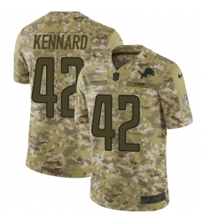 Youth Nike Detroit Lions #42 Devon Kennard Limited Camo 2018 Salute to Service NFL Jersey
