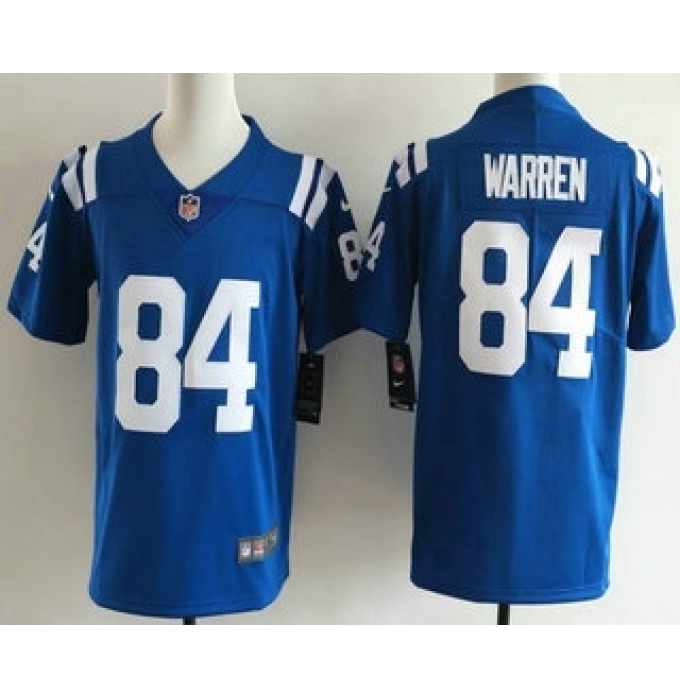 Youth Indianapolis Colts #84 Tyler Warren Limited Blue Vapor Jersey