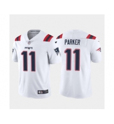 Men's New England Patriots #11 DeVante Parker White Vapor Untouchable Limited Stitched Jersey