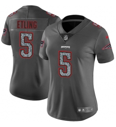 Women's Nike New England Patriots #5 Danny Etling Limited Olive Gold 2017 Salute to Service NFL Jersey