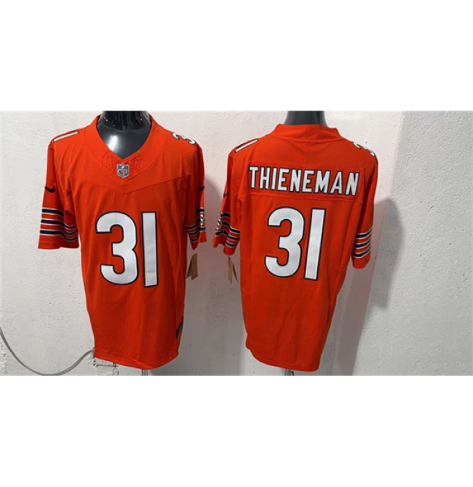 Men's Chicago Bears #31 Dillon Thieneman Orange 2026 F.U.S.E. Vapor Untouchable Limited Football Stitched Jersey