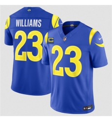 Men's Los Angeles Rams #23 Kyren Williams Royal 2026 F.U.S.E. 4-Star C Vapor Limited Football Stitched Jersey