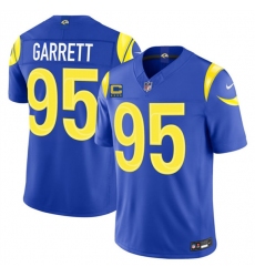 Men's Los Angeles Rams #95 Myles Garrett Royal 2026 F.U.S.E. 4-Star C Vapor Limited Football Stitched Jersey