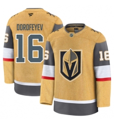 Men's Vegas Golden Knights #16 Pavel Dorofeyev Gold Home Authentic Jersey