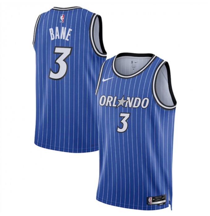 Men's Orlando Magic #3 Desmond Bane Blue 2025 Icon Edition Stitched Basketball Jersey