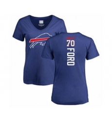 Football Women's Buffalo Bills #70 Cody Ford Royal Blue Backer T-Shirt