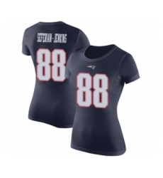 Football Women's New England Patriots #88 Austin Seferian-Jenkins Navy Blue Rush Pride Name & Number T-Shirt