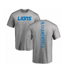 Football Detroit Lions #12 Danny Amendola Ash Backer T-Shirt