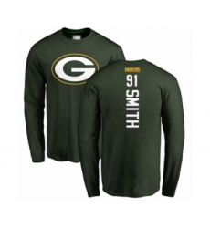 Football Green Bay Packers #91 Preston Smith Green Backer Long Sleeve T-Shirt