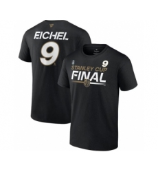 Men's Vegas Golden Knights #9 Jack Eichel Black 2023 Stanley Cup Final Authentic Pro Name & Number T-Shirt