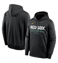 Men's Boston Red Sox Black 2025 Postseason Collection Therma Fleece Hoodie