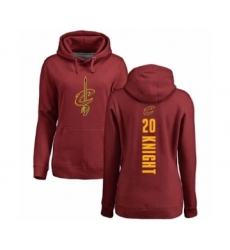 Basketball Women's Cleveland Cavaliers #20 Brandon Knight Maroon Backer Pullover Hoodie