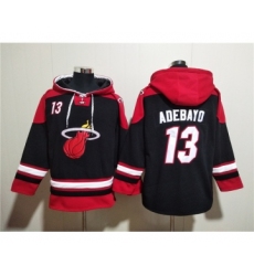 Men's Miami Heat #13 Bam Adebayo Black Ageless Must-Have Lace-Up Pullover Hoodie