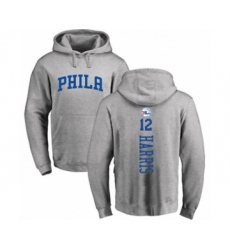 Basketball Philadelphia 76ers #12 Tobias Harris Ash Backer Pullover Hoodie