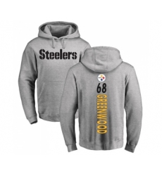 Football Pittsburgh Steelers #68 L.C. Greenwood Ash Backer Pullover Hoodie