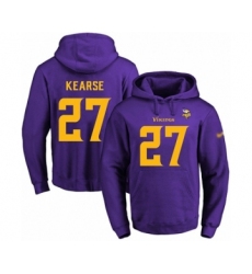 Football Men's Minnesota Vikings #27 Jayron Kearse Purple(Gold No.) Name & Number Pullover Hoodie