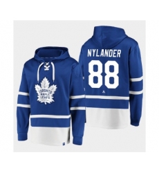 Men's Toronto Maple Leafs #88 William Nylander Blue All Stitched Sweatshirt Hoodie