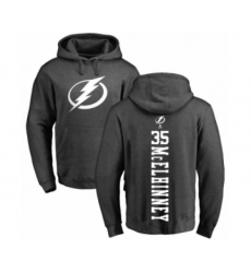 Hockey Tampa Bay Lightning #35 Curtis McElhinney Charcoal One Color Backer Pullover Hoodie