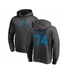 Football Carolina Panthers #74 Greg Little Ash One Color Pullover Hoodie