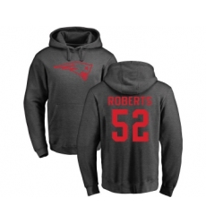 Football New England Patriots #52 Elandon Roberts Ash One Color Pullover Hoodie