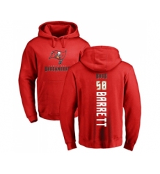 Football Tampa Bay Buccaneers #58 Shaquil Barrett Red Backer Pullover Hoodie