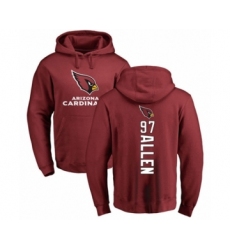 Football Arizona Cardinals #97 Zach Allen Maroon Backer Pullover Hoodie