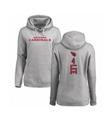 Football Women's Arizona Cardinals #4 Andy Lee Ash Backer Pullover Hoodie