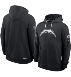 Men's Los Angeles Chargers Black 2026 Salute to Service Sideline Dri-FIT Pullover Hoodie