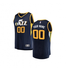 Youth Utah Jazz Fanatics Branded Navy Fast Break Custom Replica Jersey - Icon Edition