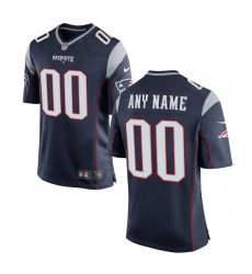 Men's New England Patriots Nike Navy Custom Game Jersey