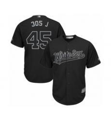 Men's Chicago White Sox #45 Michael Jordan  305 J  Authentic Black 2019 Players Weekend Baseball Jersey