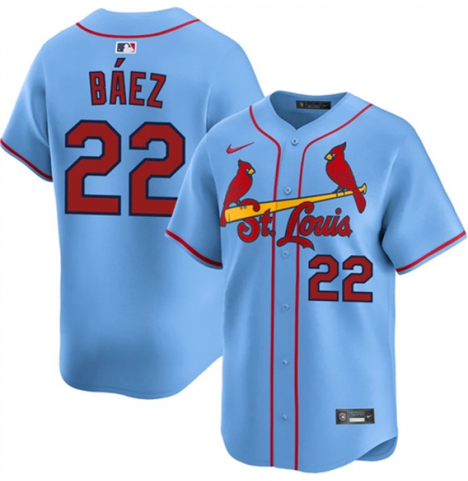 Men's St. Louis Cardinals #22 Joshua Báez Blue Alternate Limited Stitched Baseball Jersey