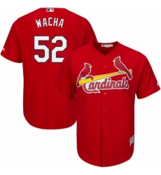 Men's Majestic St. Louis Cardinals #52 Michael Wacha Replica Red Cool Base MLB Jersey