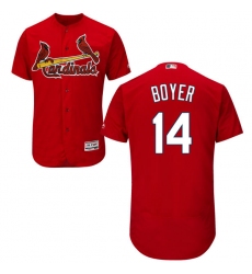 Men's Majestic St. Louis Cardinals #14 Ken Boyer Red Alternate Flex Base Authentic Collection MLB Jersey