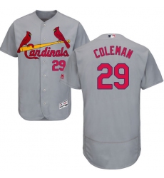 Men's Majestic St. Louis Cardinals #29 Vince Coleman Grey Road Flex Base Authentic Collection MLB Jersey