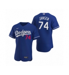 Men's Los Angeles Dodgers #74 Kenley Jansen Nike Royal Authentic 2020 Alternate Jersey