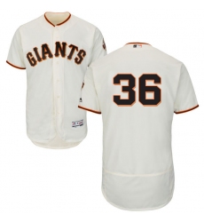 Men's Majestic San Francisco Giants #36 Gaylord Perry Cream Home Flex Base Authentic Collection MLB Jersey