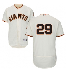 Men's Majestic San Francisco Giants #29 Jeff Samardzija Cream Home Flex Base Authentic Collection MLB Jersey