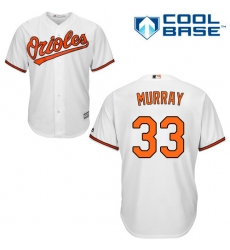 Youth Majestic Baltimore Orioles #33 Eddie Murray Authentic White Home Cool Base MLB Jersey