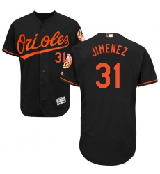 Men's Majestic Baltimore Orioles #31 Ubaldo Jimenez Black Alternate Flex Base Authentic Collection MLB Jersey
